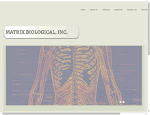 Tablet Screenshot of matrixbiological.com